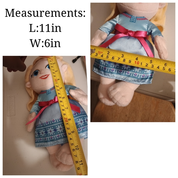 Disney Parks Disney's Babies Frozen Princess Elsa Baby Plush Doll 11" - Picture 10 of 13